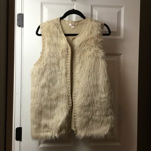 Faux Fur Sweater Vest